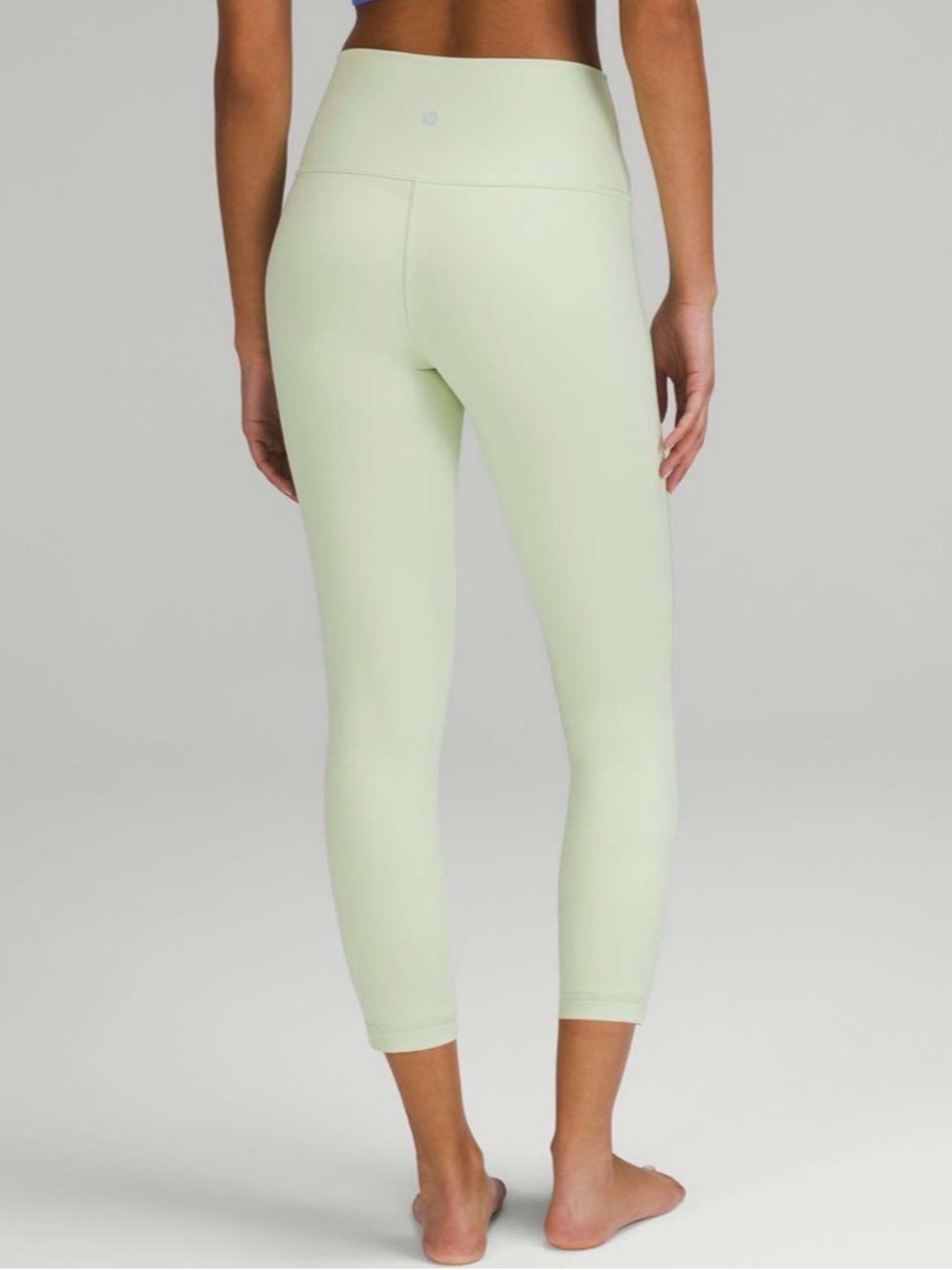 Lululemon Wunder Under High-Rise Crop 23" Luxtreme Size 6 Creamy Mint Legging